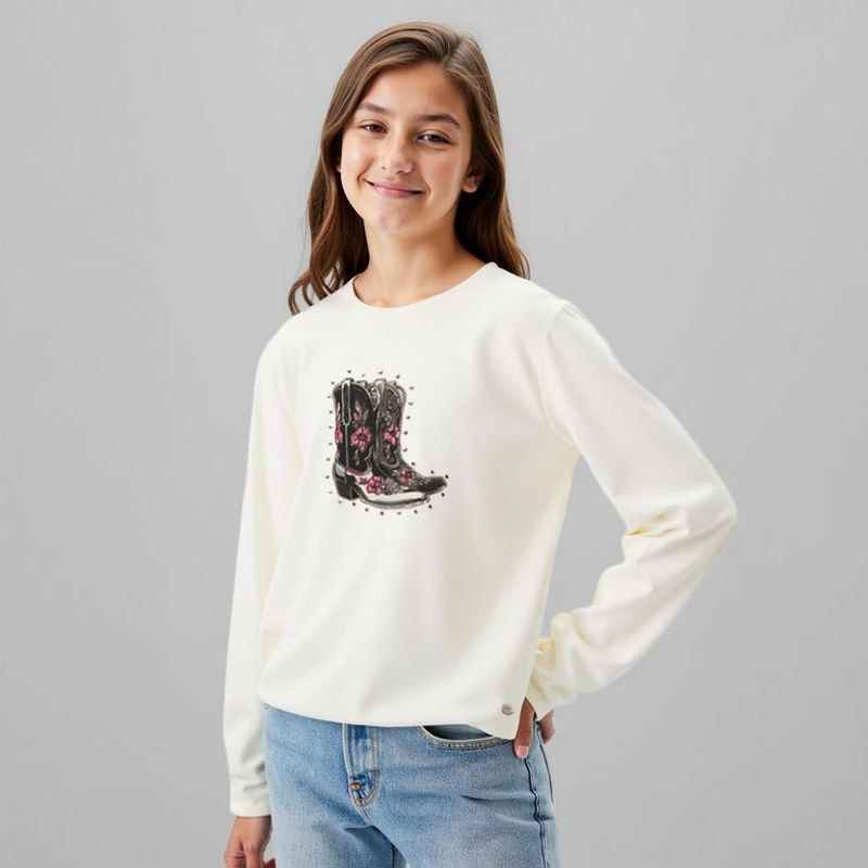 ELEVEN - Polo Niña Manga Larga Algodón Eleven