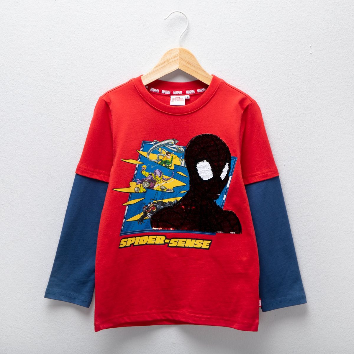 SPIDERMAN - Polo Niño Manga Larga Algodón Spiderman