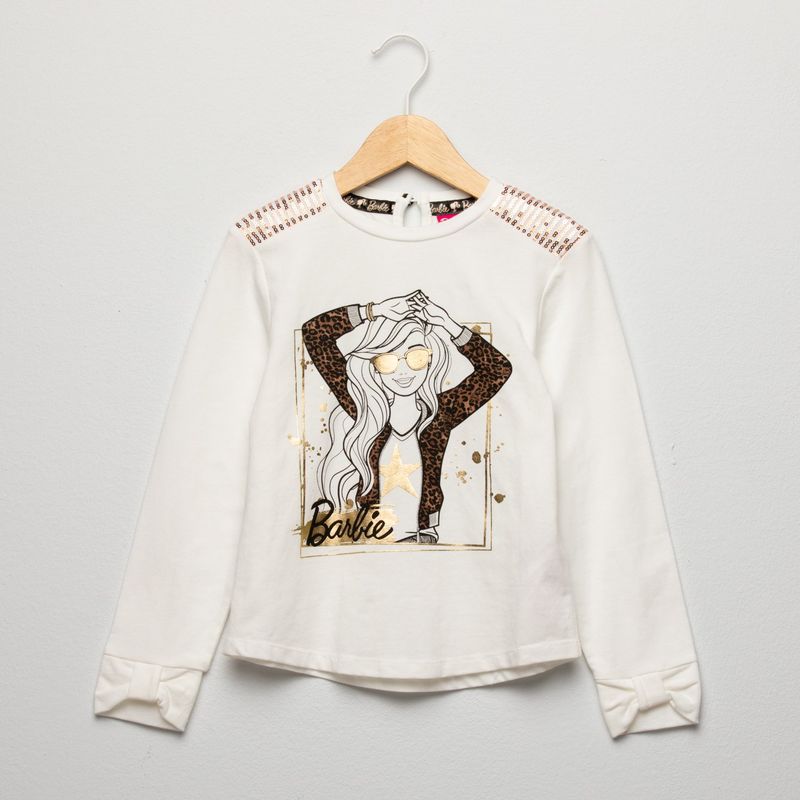 BARBIE - Polo Niña Manga Larga Algodón Barbie
