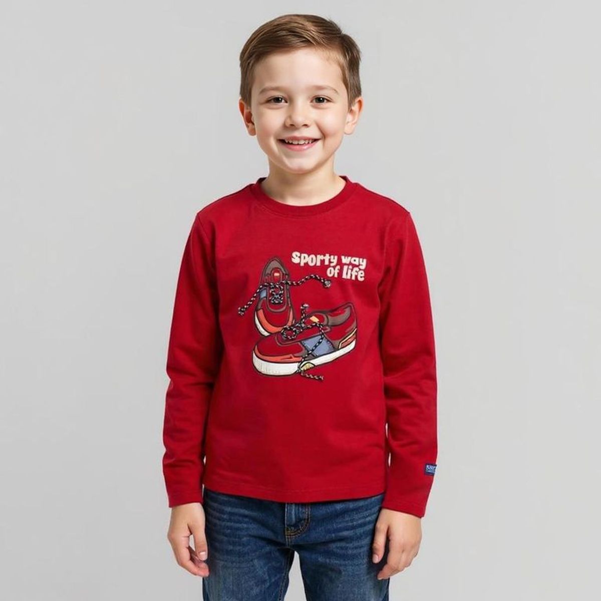 YAMP - Polo Niño Manga Larga Algodón Yamp