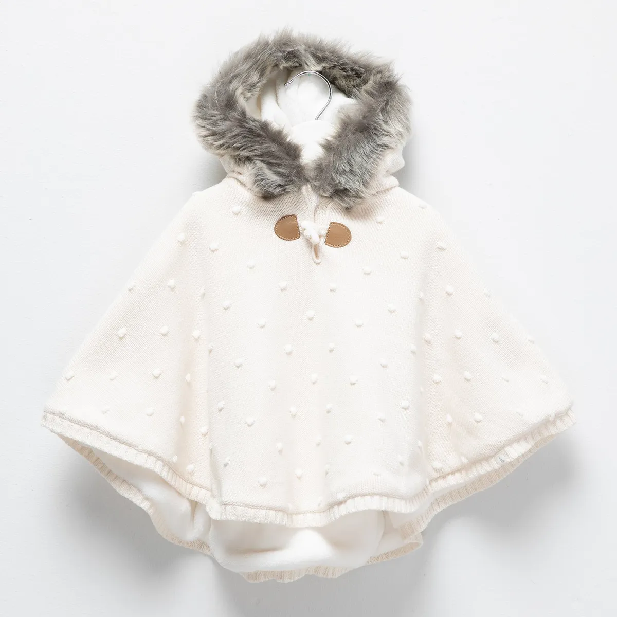 CONIGLIO - Poncho Bebé Niña Algodón Coniglio