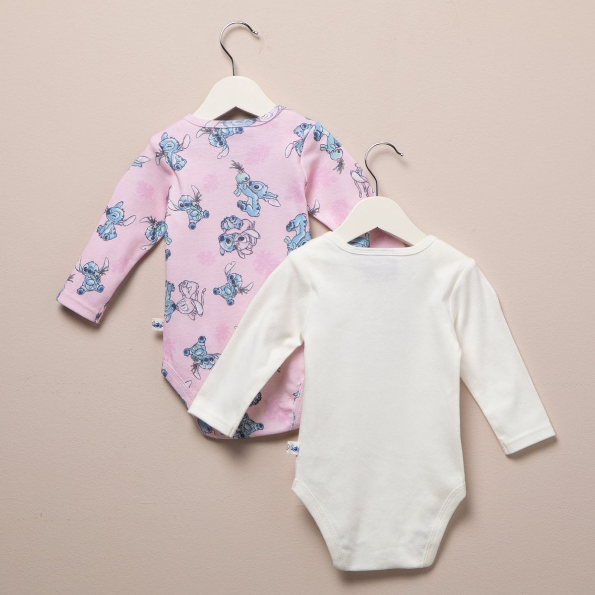 DISNEY - Body Bebé Niña Pack X2 Algodón Lilo Y Stitch