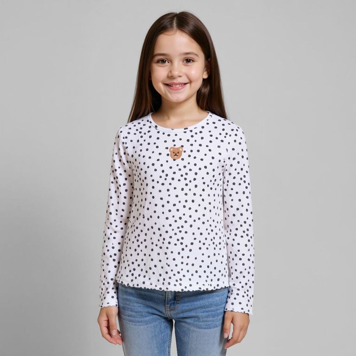 YAMP - Polo Niña Manga Larga Algodón Yamp