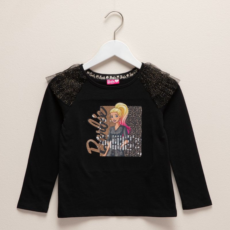 BARBIE - Polo Niña Manga Larga Algodón Barbie