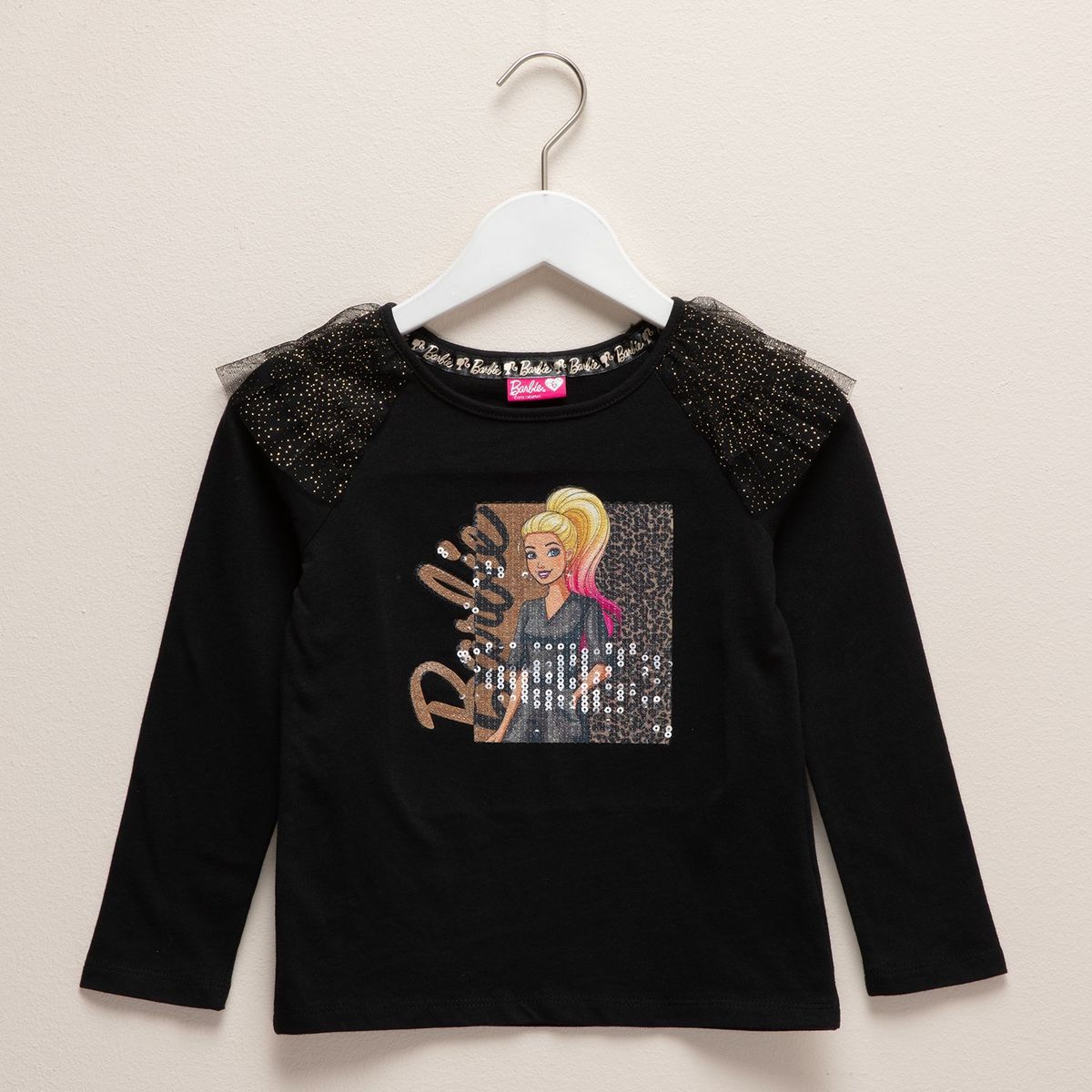BARBIE - Polo Niña Manga Larga Algodón Barbie