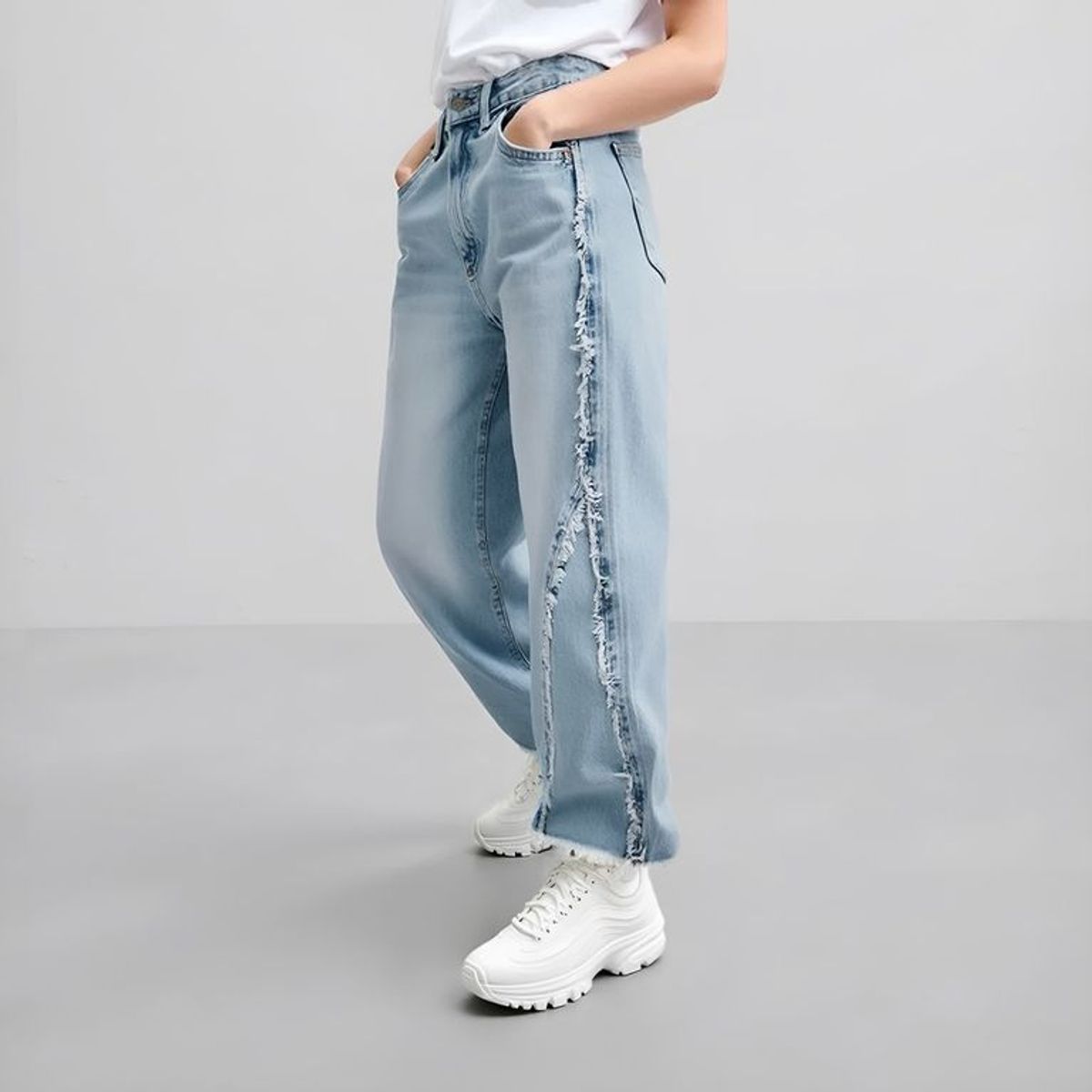 DOO AUSTRALIA - Jeans Doo Australia Wide Leg Denim Niña Algodón Tiro Medio