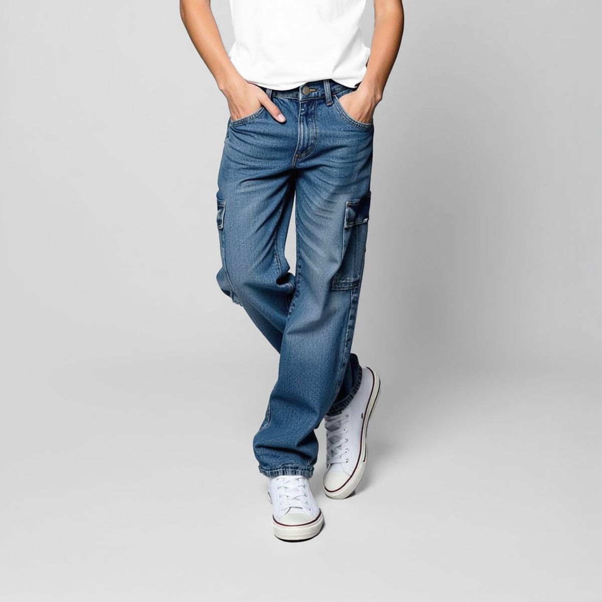 DOO AUSTRALIA - Jeans Algodón Niño Doo Australia Diseño Liso Urbano