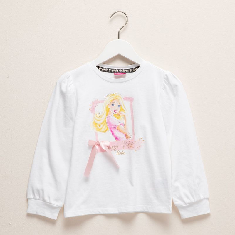 BARBIE - Polo Niña Manga Larga Algodón Barbie