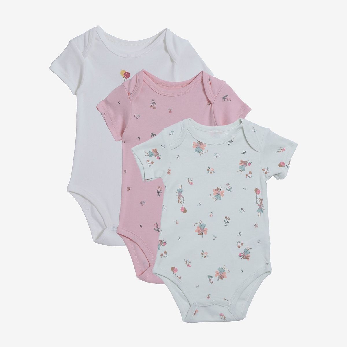 YAMP - Body Bebé Niña Pack X3 Algodón Yamp