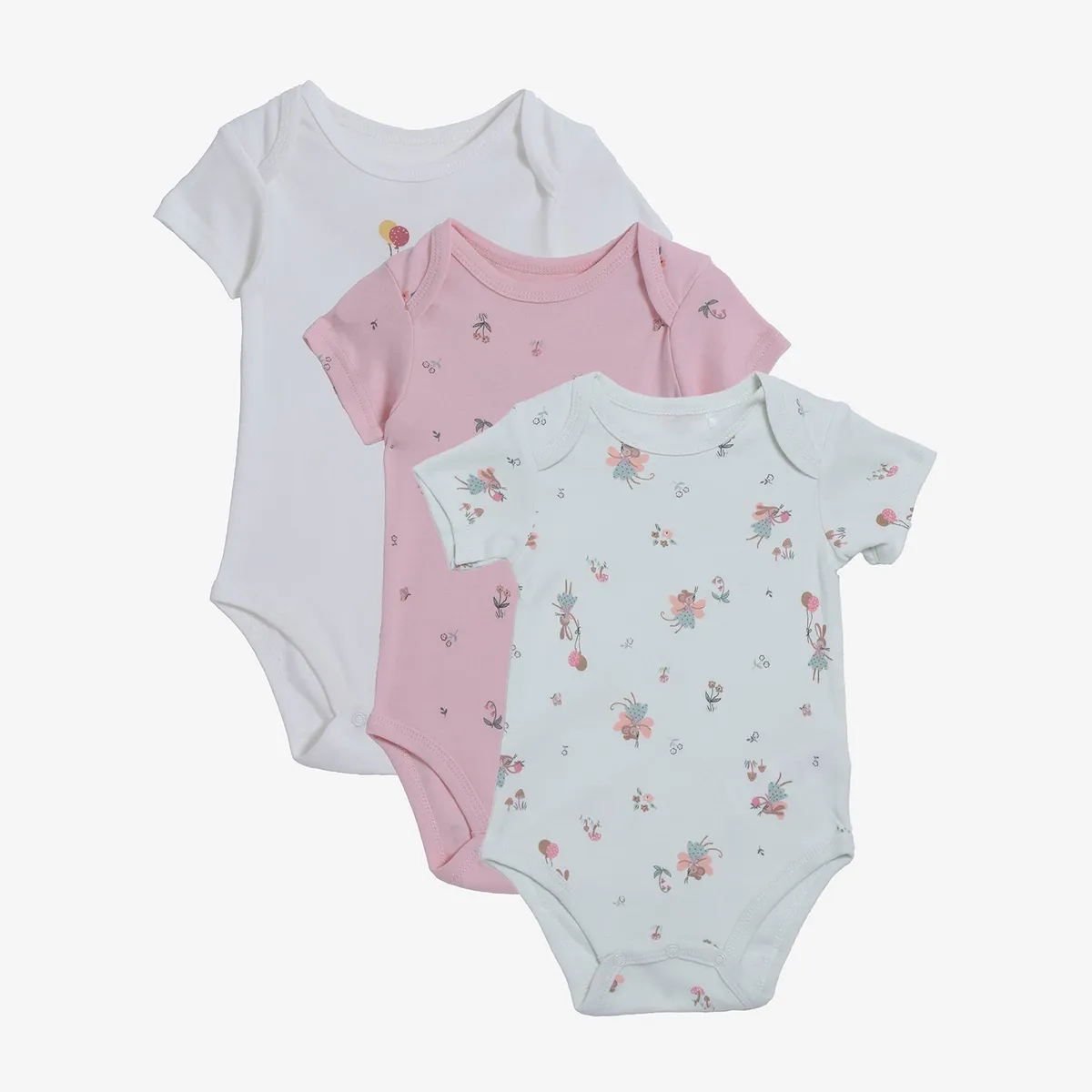 YAMP - Body Bebé Niña Pack X3 Algodón Yamp