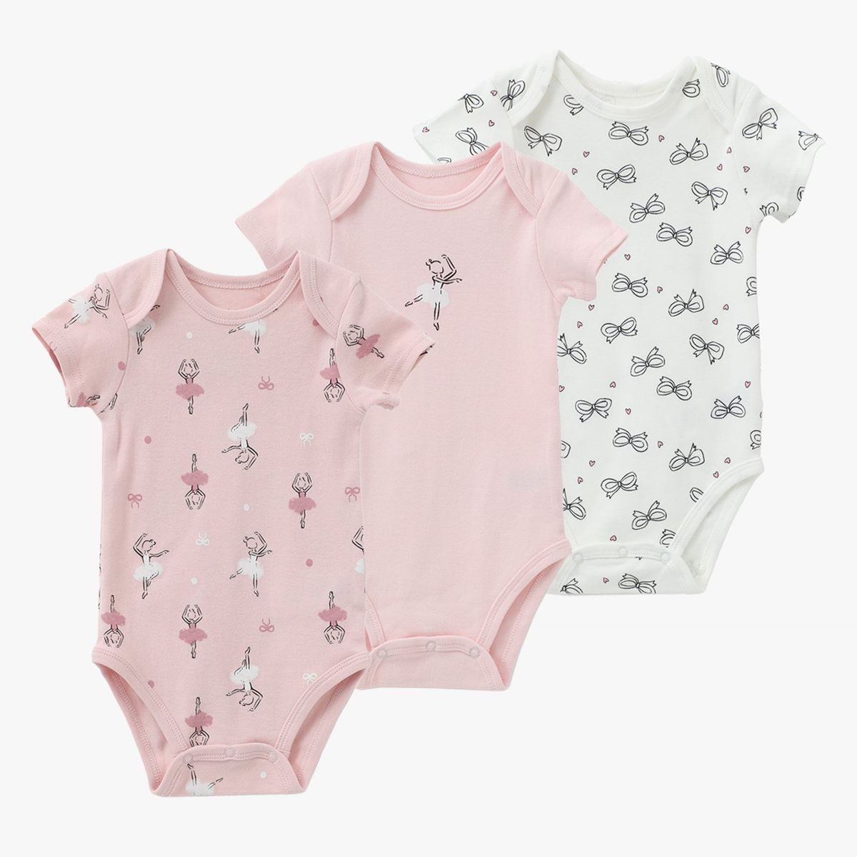 YAMP - Body Bebé Niña Pack X3 Algodón Yamp