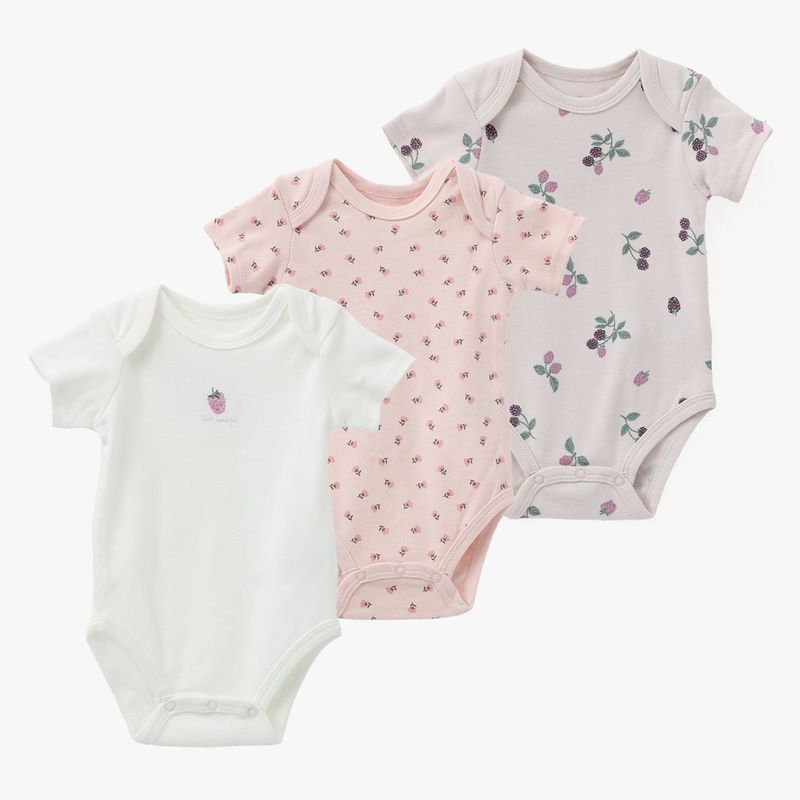 YAMP - Body Bebé Niña Pack X3 Algodón Yamp