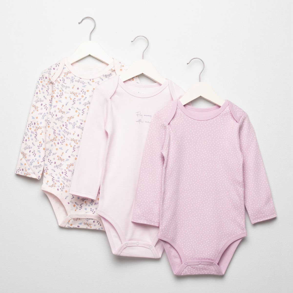 YAMP - Body Bebé Niña Pack X3 Algodón Yamp