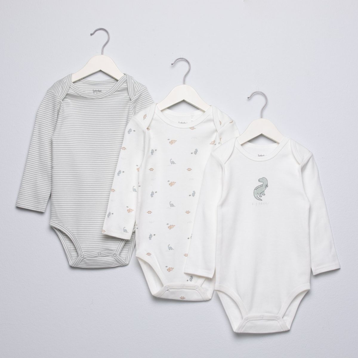 YAMP - Body Bebé Niño Pack X3 Algodón Yamp