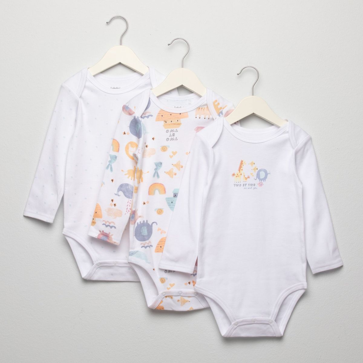 YAMP - Body Bebé Niño Pack X3 Algodón Yamp