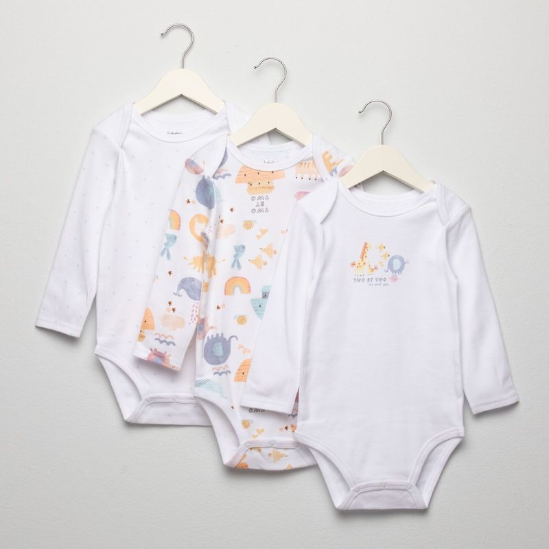 YAMP - Body Bebé Niño Pack X3 Algodón Yamp