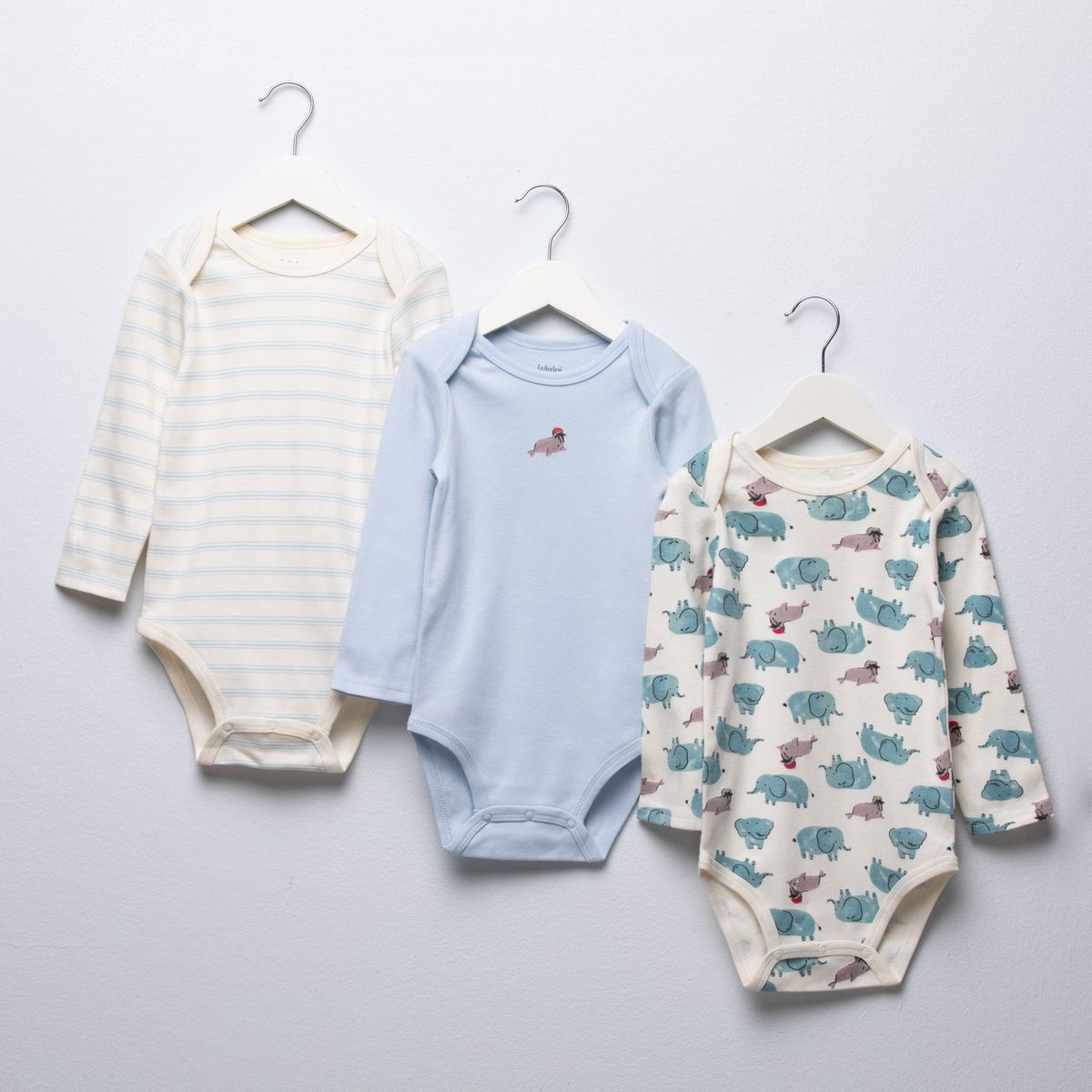 YAMP - Body Bebé Niño Pack X3 Algodón Yamp