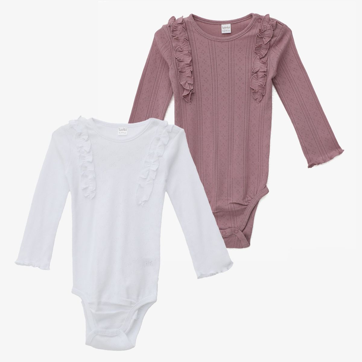 YAMP - Body Bebé Niña Pack X2 Algodón Yamp