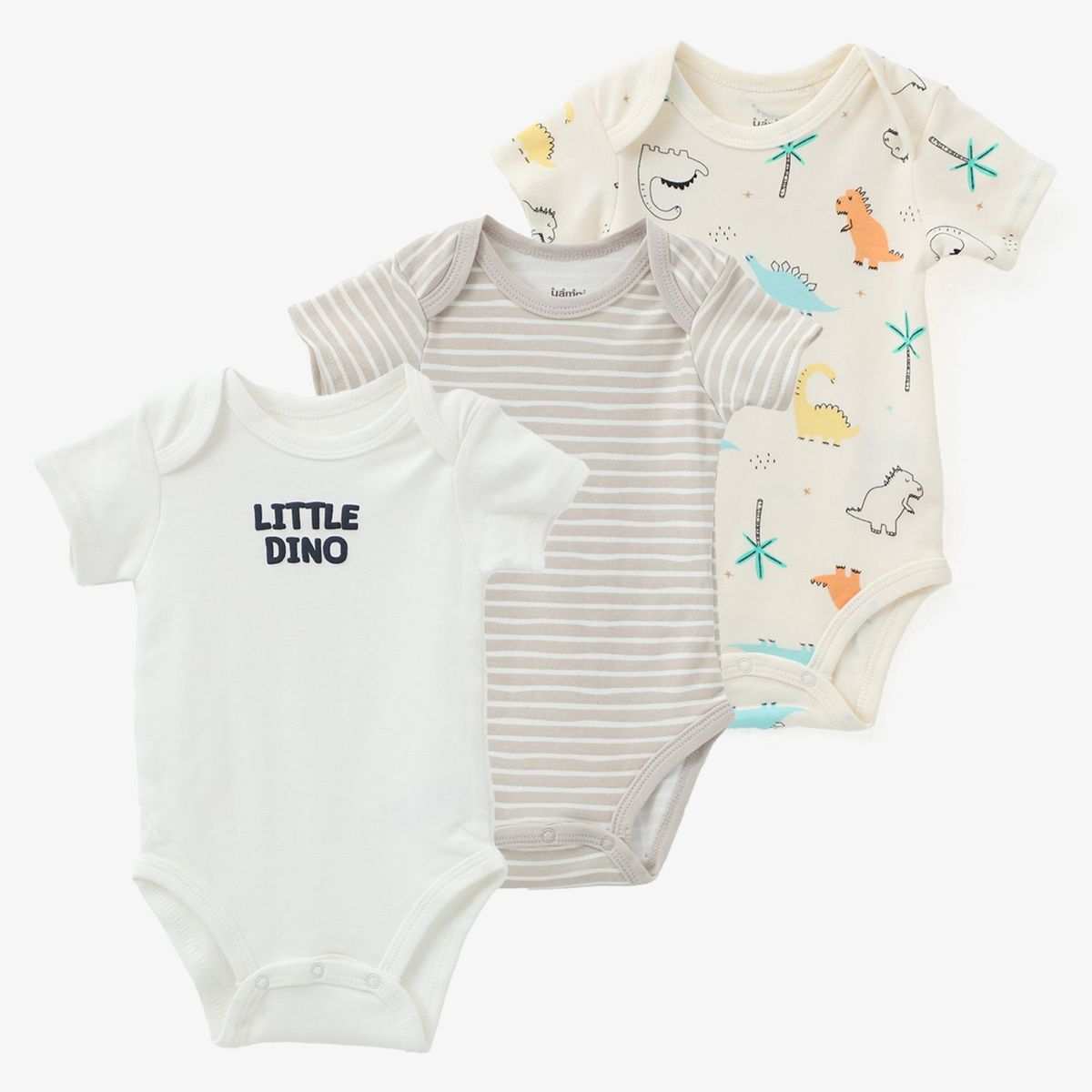 YAMP - Body Bebé Niño Pack X3 Algodón Yamp