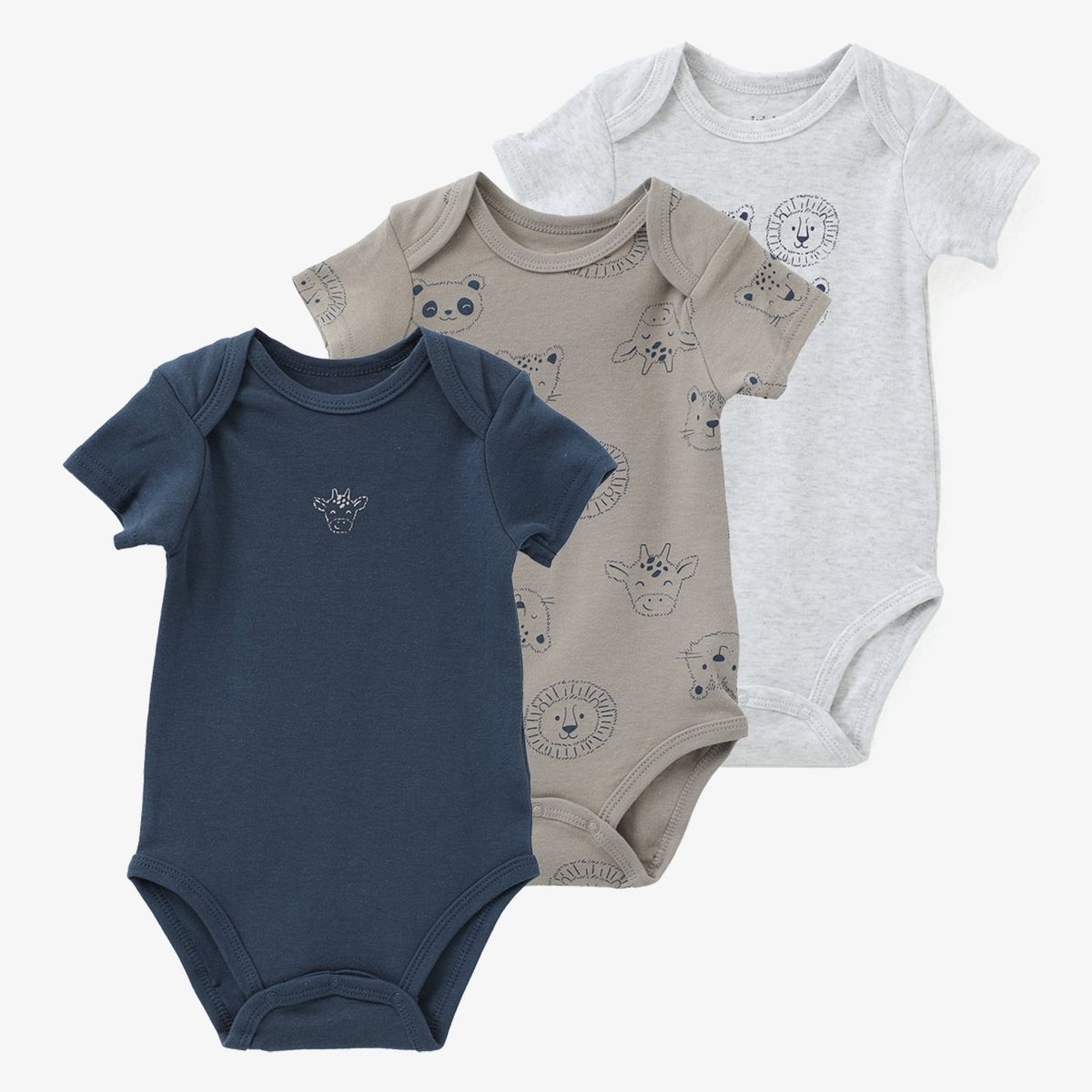 YAMP - Body Bebé Niño Pack X3 Algodón Yamp