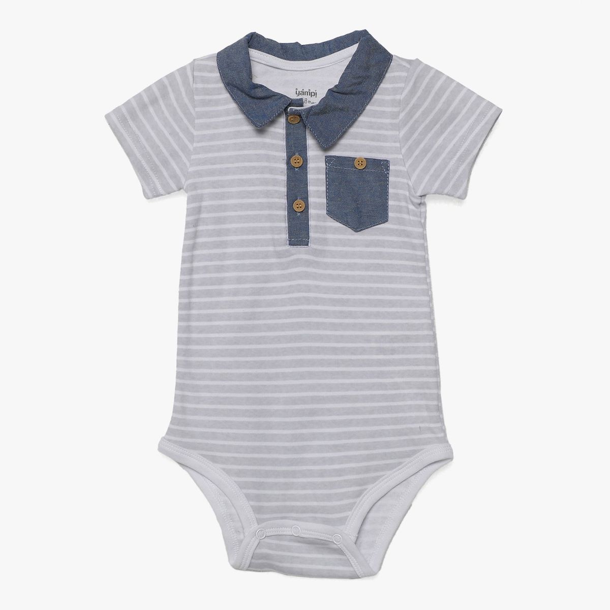 YAMP - Body Bebé Niño Pack X2 Algodón Yamp