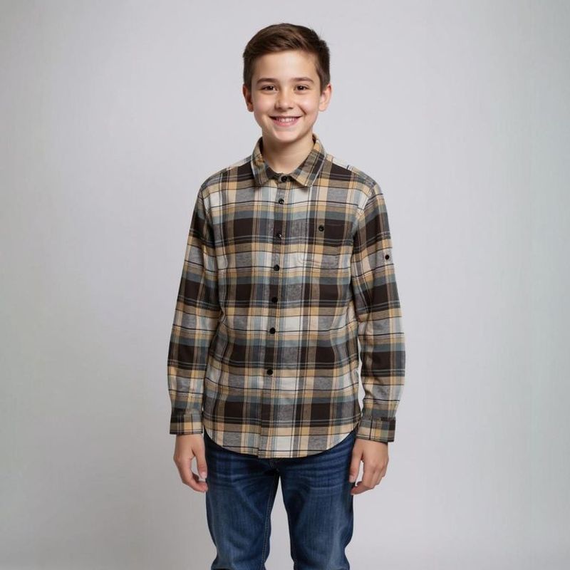 FEDERATION - Camisa Niño Manga Larga Algodón Federation