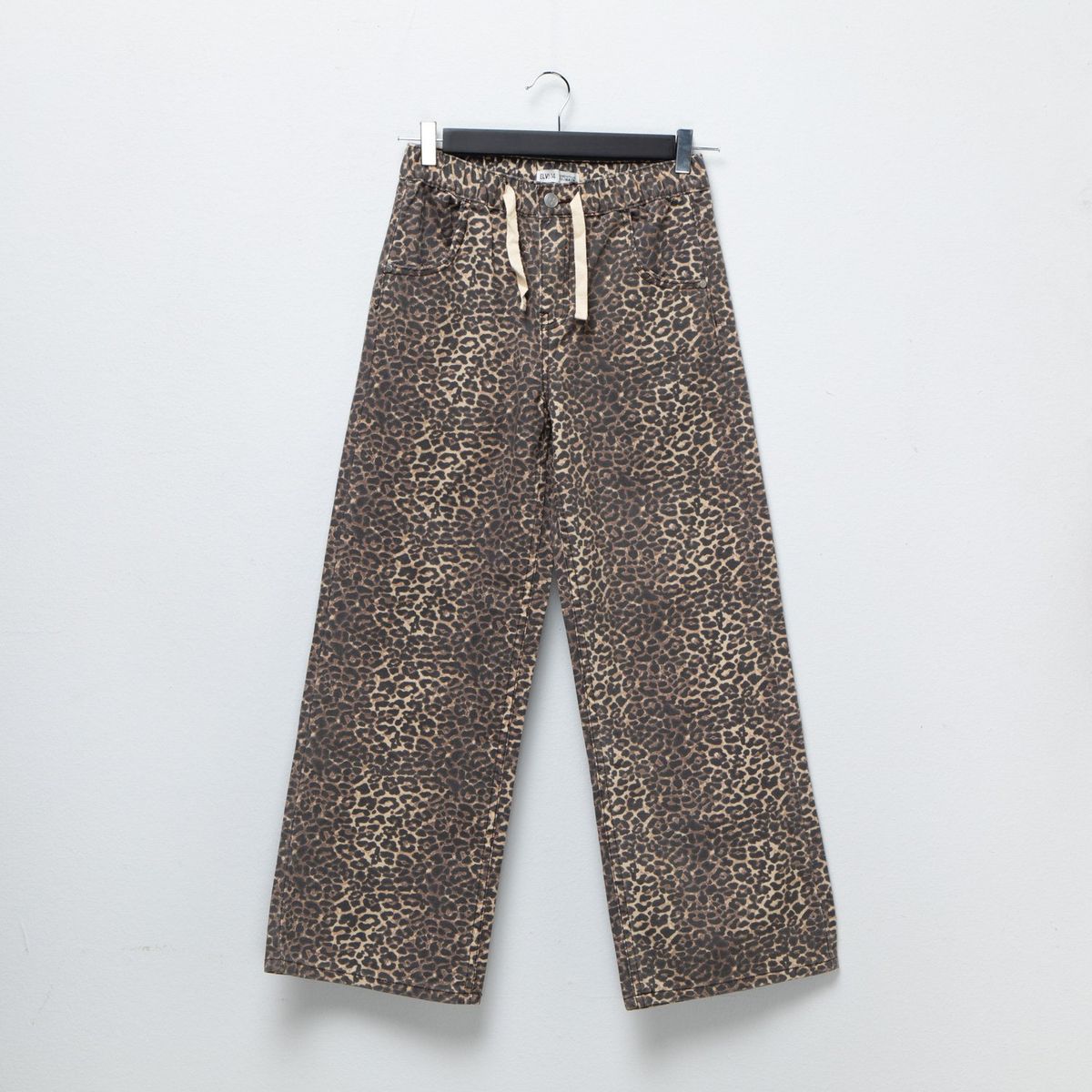 ELEVEN - Jeans Eleven Algodón Diseño Animal Print Wide Leg Niña