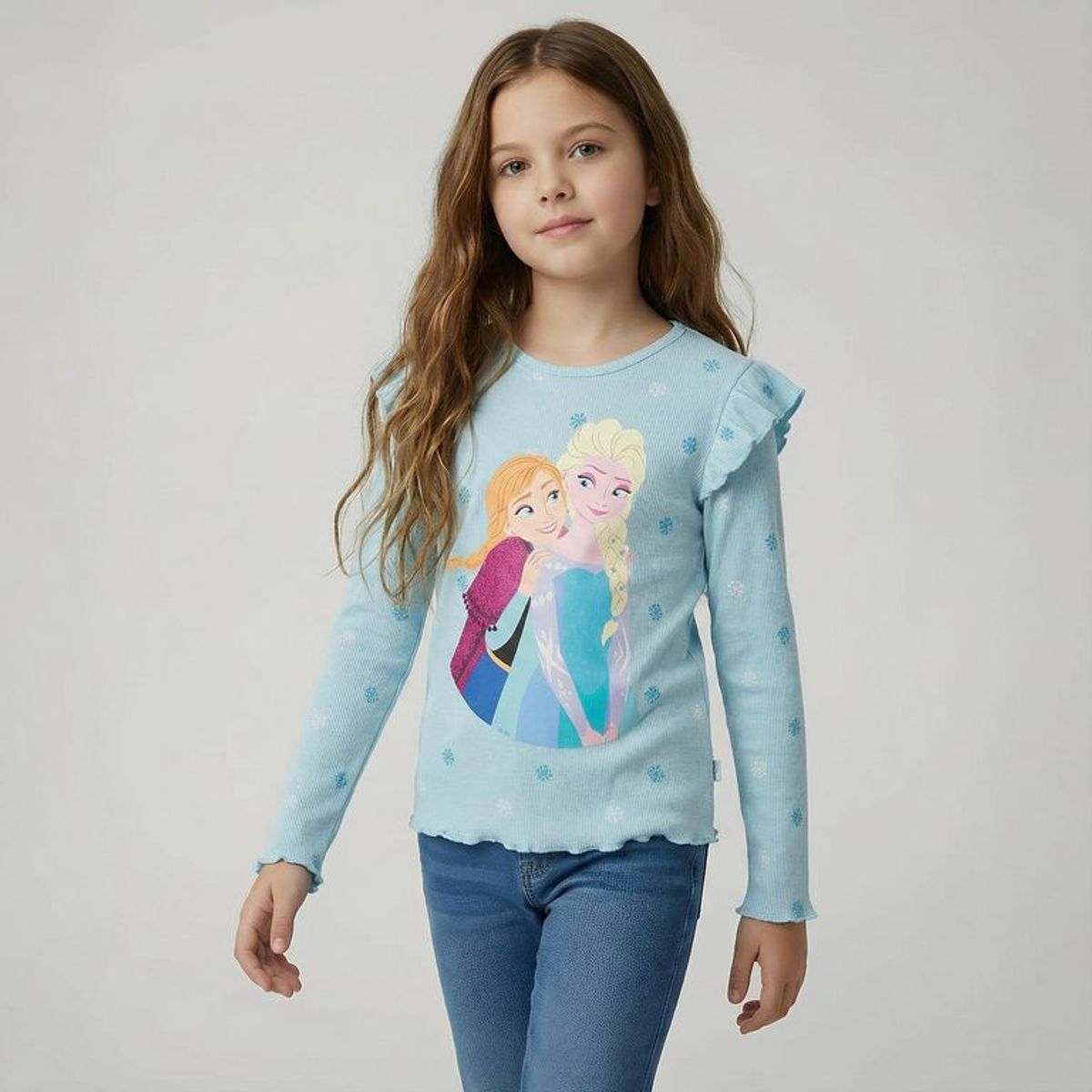 FROZEN - Polo Niña Manga Larga Algodón Frozen