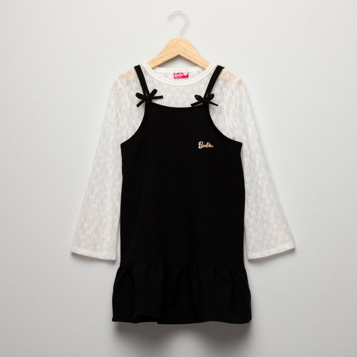 BARBIE - Vestido Niña Manga Larga Barbie