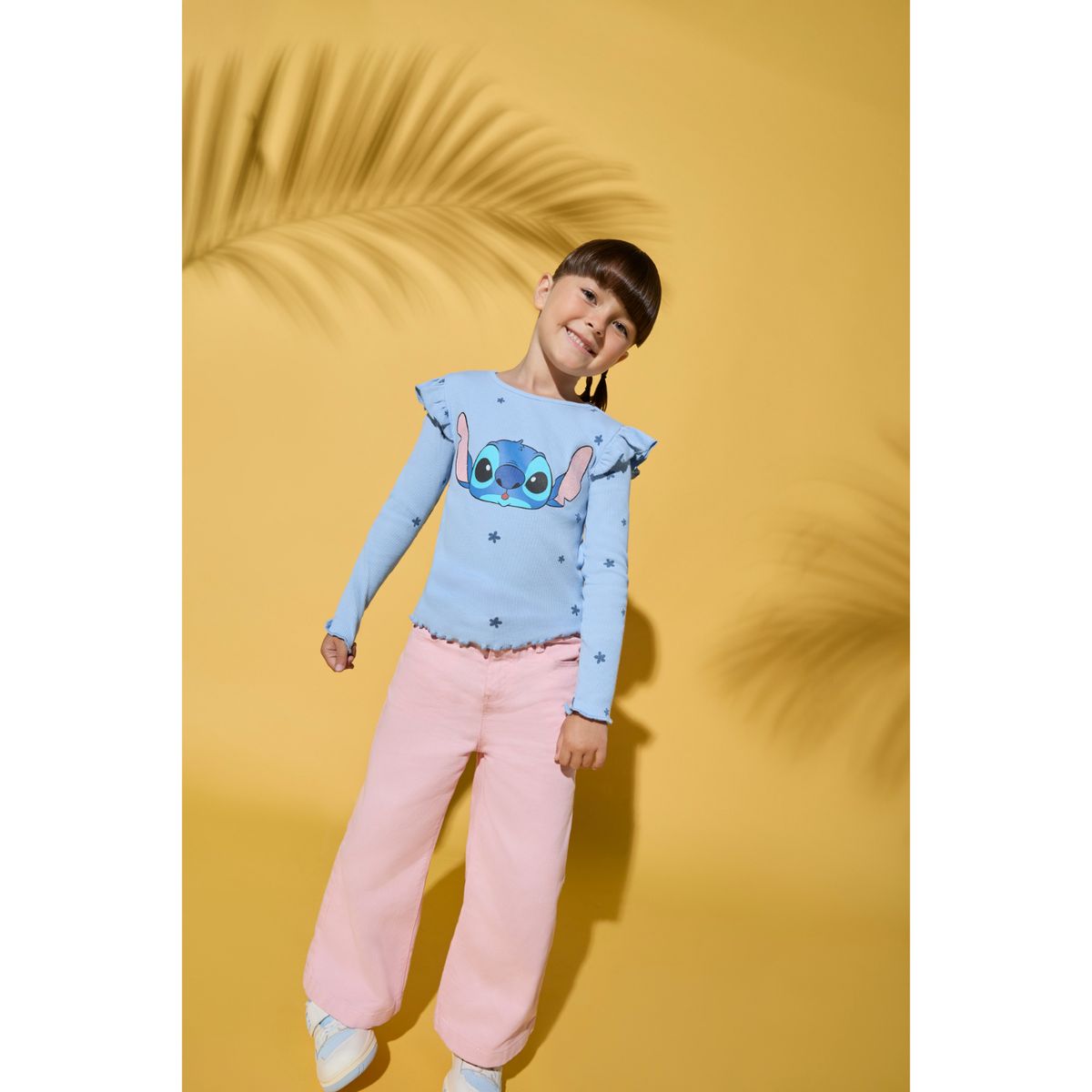 DISNEY - Polo Niña Manga Larga Algodón Lilo Y Stitch
