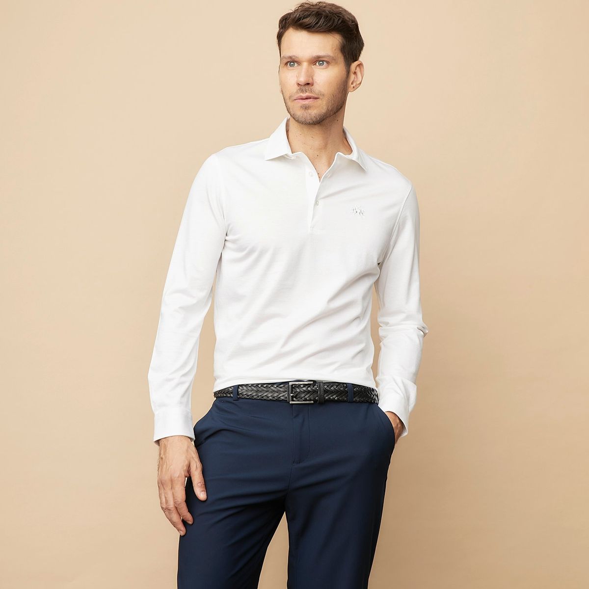 LA MARTINA - Camisa Casual Manga Larga Algodón Hombre La Martina