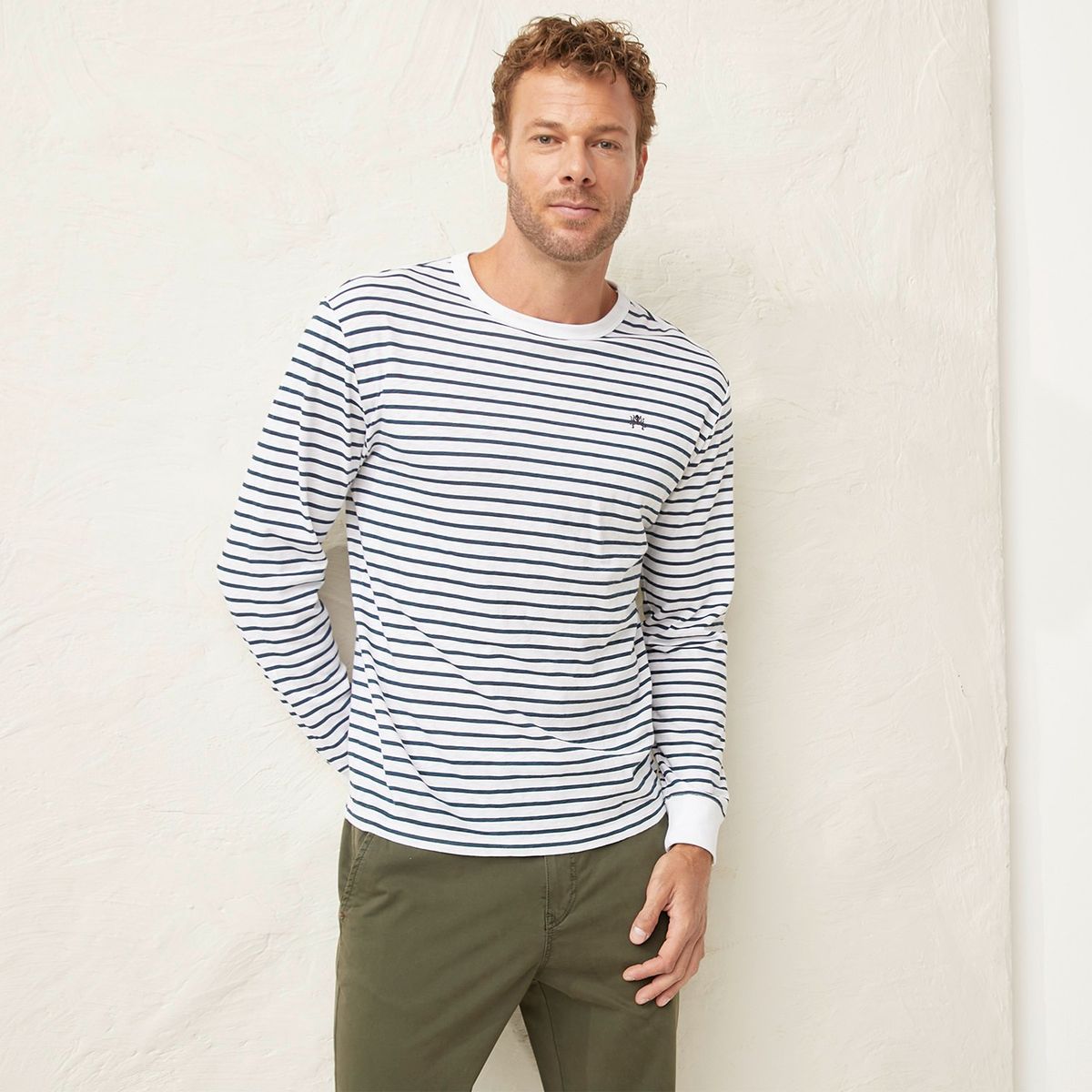 CASCAIS - Polera Manga Larga Algodón Hombre Cascais