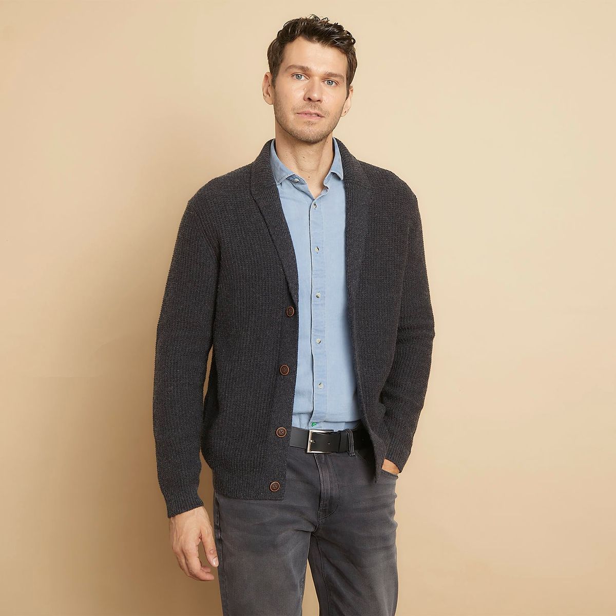 LA MARTINA - Cardigan Tejido Lana Hombre La Martina