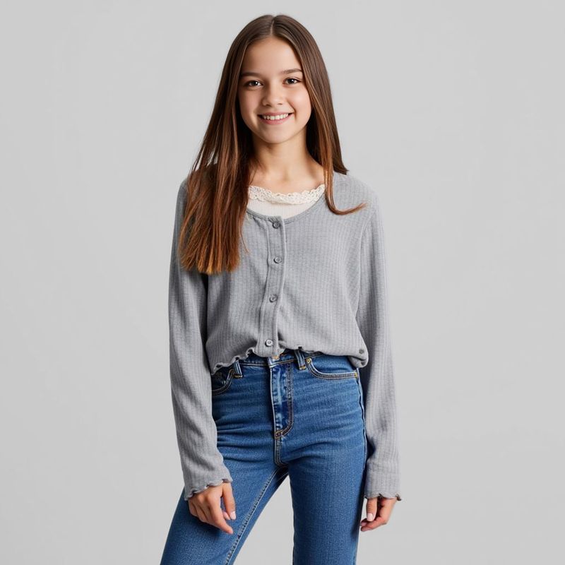 ELEVEN - Polo Niña Manga Larga Eleven