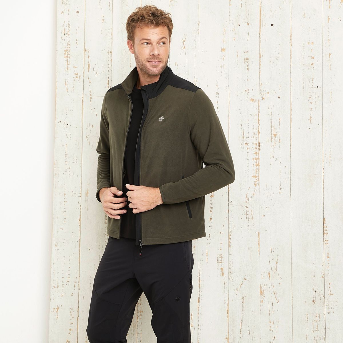 MOUNTAIN GEAR - Casaca Polar Deportiva Outdoor Hombre Mountain Gear