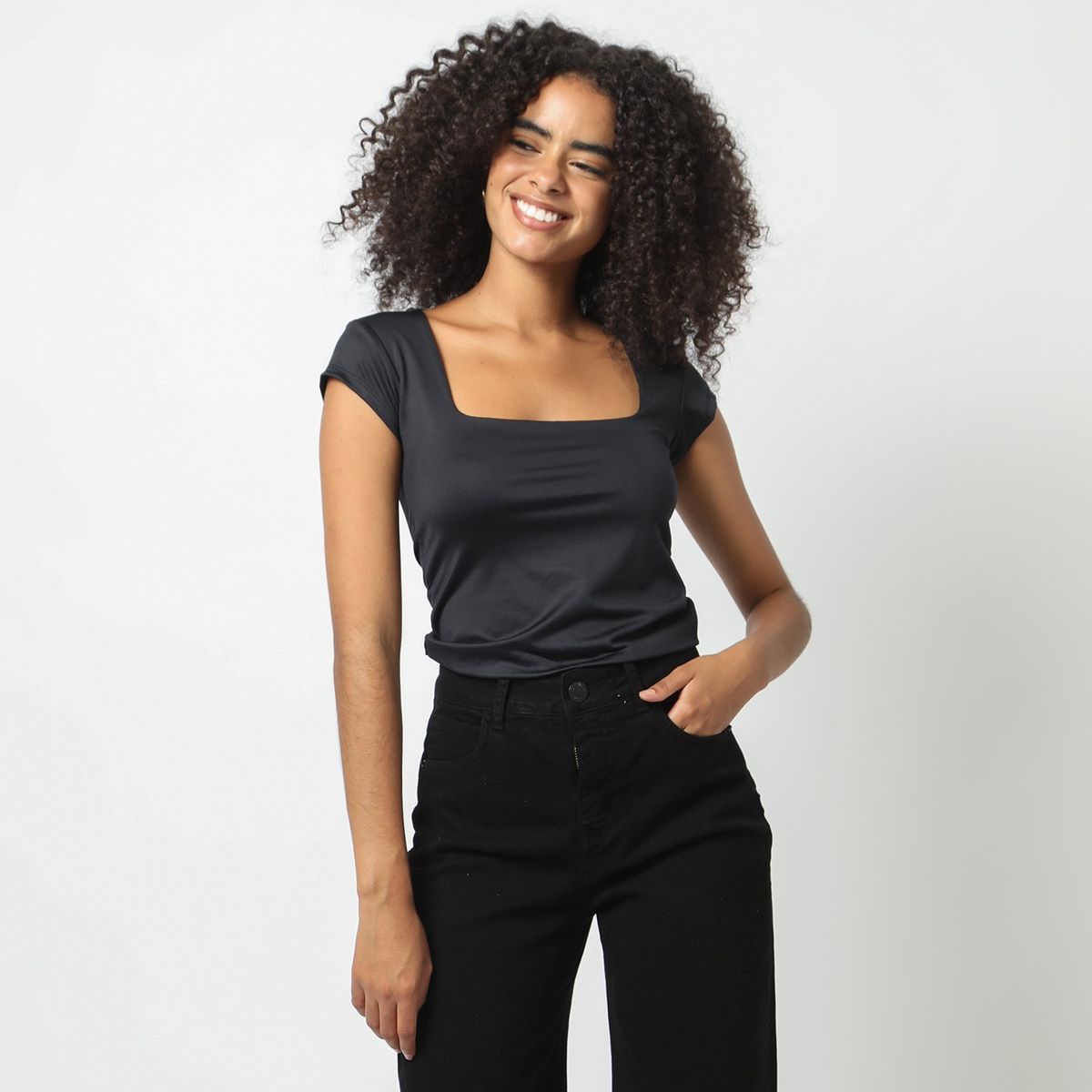 DENIMLAB - Polo Manga Corta Casual Mujer Denimlab