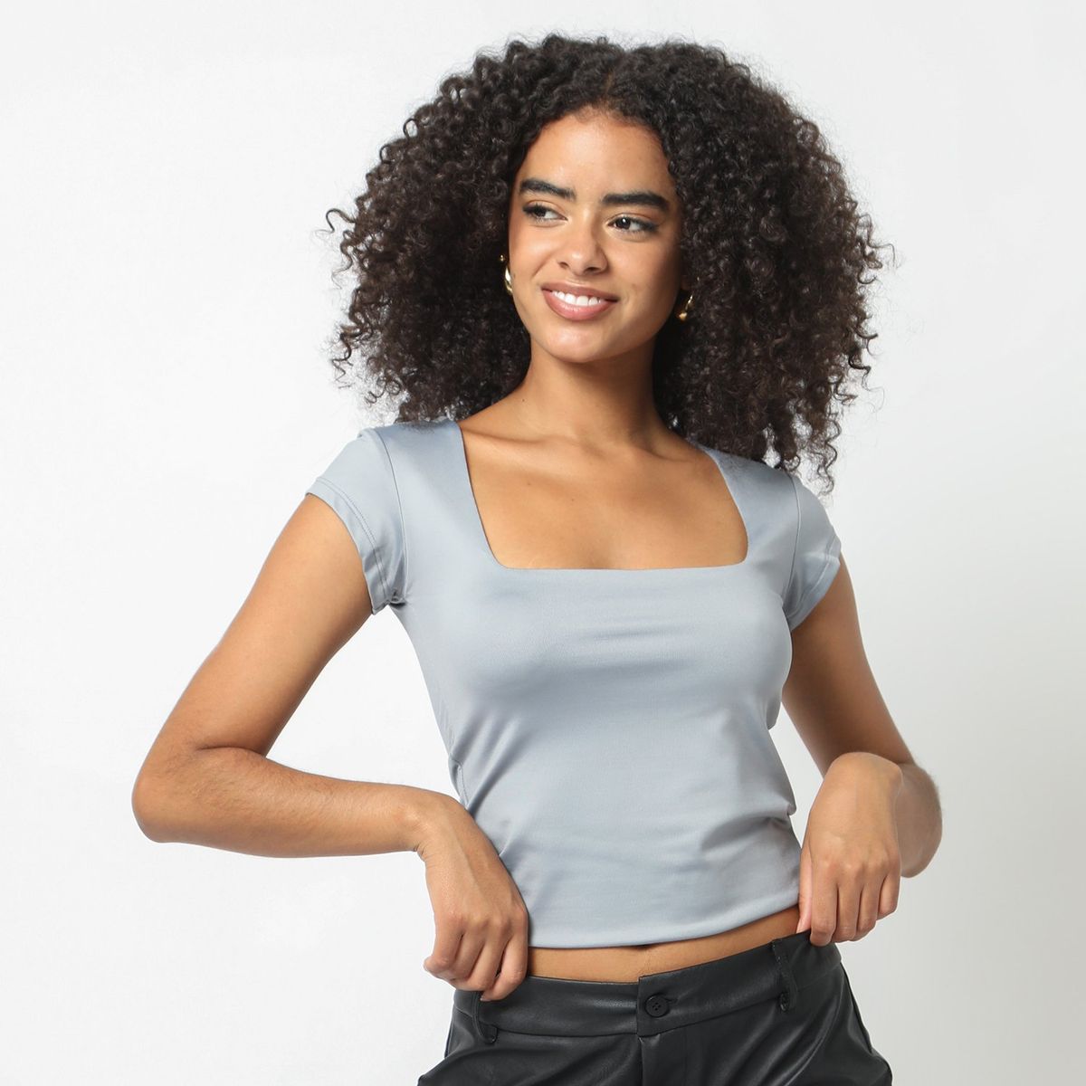 DENIMLAB - Polo Manga Corta Casual Mujer Denimlab