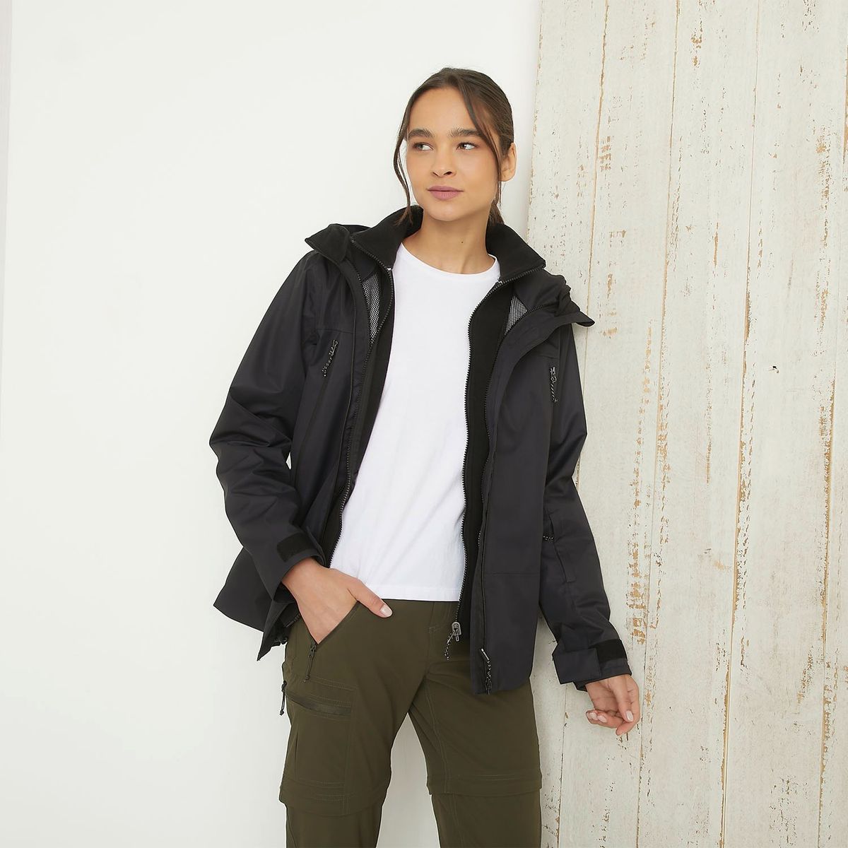 MOUNTAIN GEAR - Casaca Deportiva 3 en 1 Mujer Mountain Gear