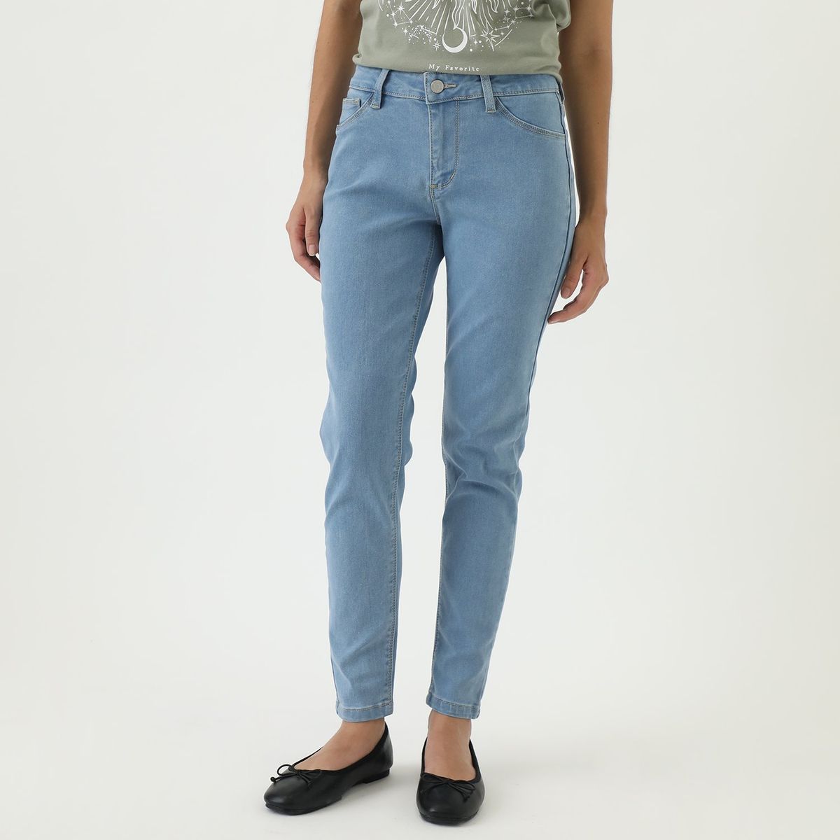 SYBILLA - Jean Skinny Tiro Alto Mujer Sybilla