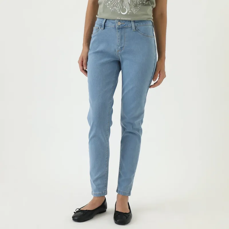 SYBILLA - Jean Skinny Tiro Alto Mujer Sybilla