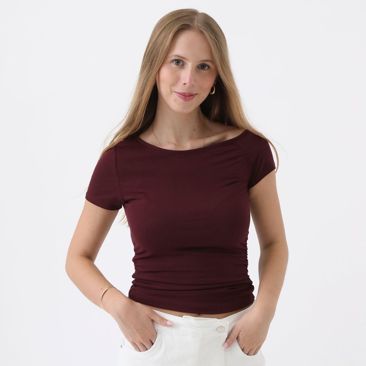 SYBILLA - Polo Manga Larga Casual Mujer Sybilla