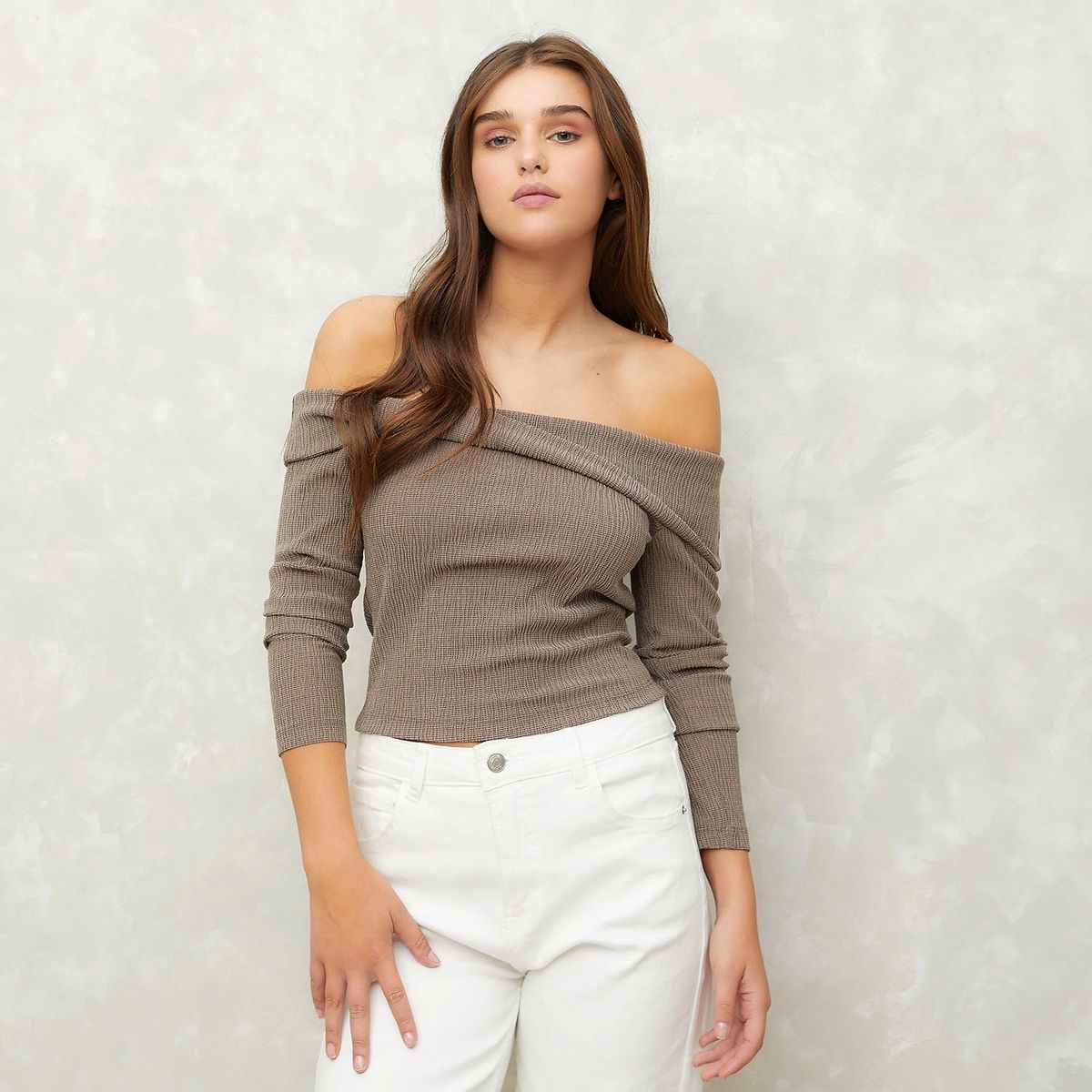 SYBILLA - Polo Manga Larga Casual Mujer Sybilla