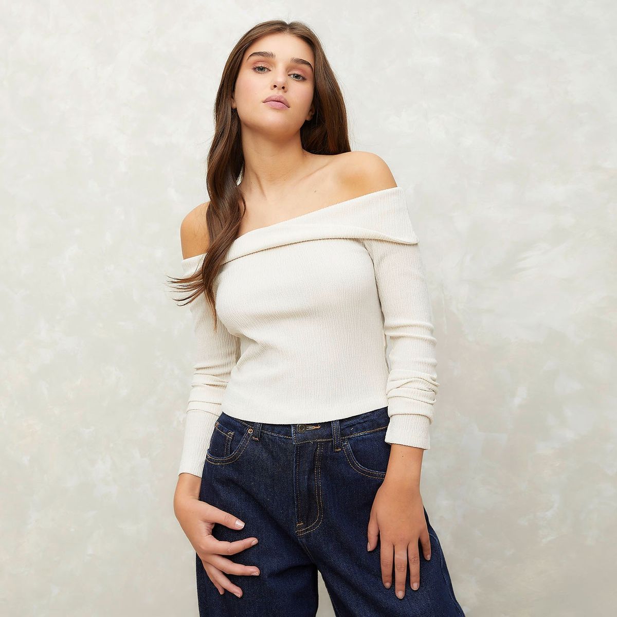 SYBILLA - Polo Manga Larga Casual Mujer Sybilla