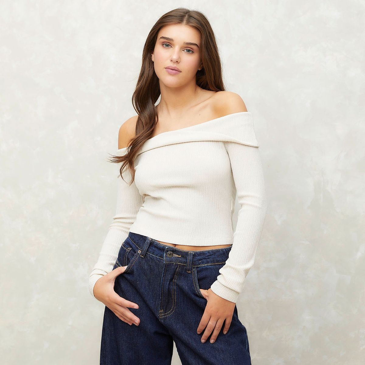 SYBILLA - Polo Manga Larga Casual Mujer Sybilla