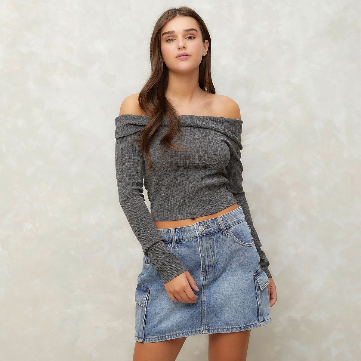 SYBILLA - Polo Manga Larga Casual Mujer Sybilla