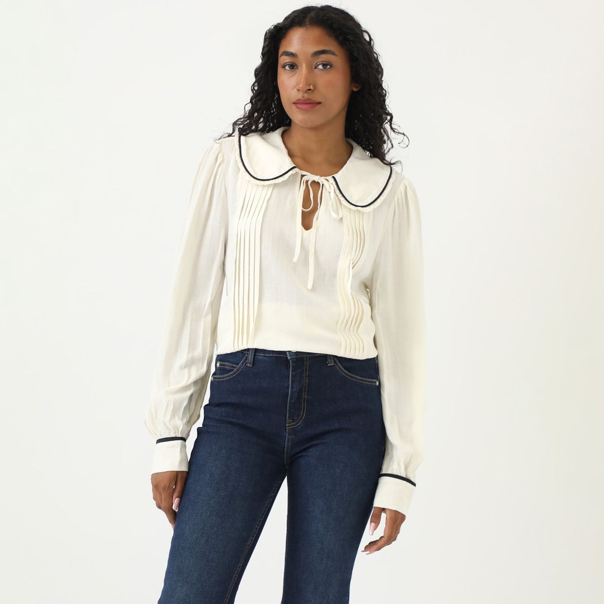 BASEMENT - Blusa Manga Larga Casual Mujer Basement