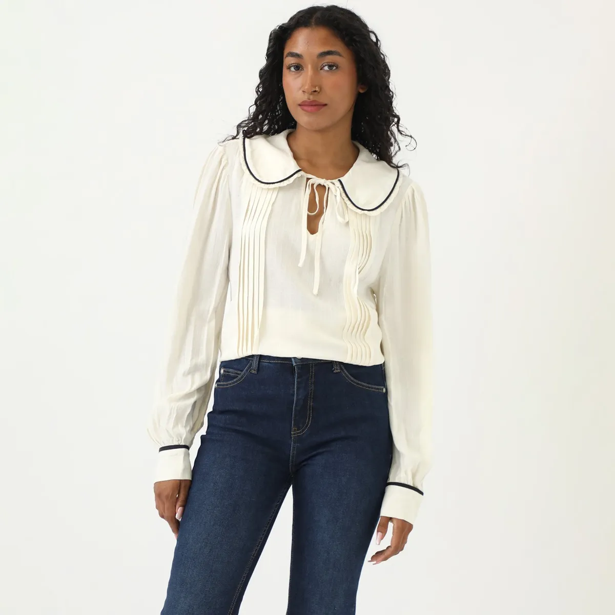 BASEMENT - Blusa Manga Larga Casual Mujer Basement