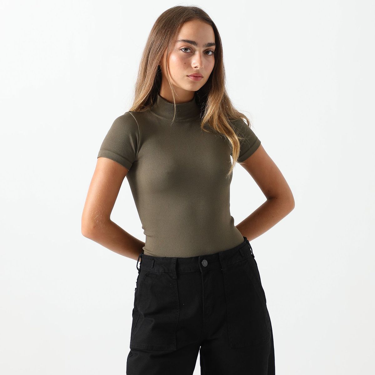 DENIMLAB - Body Manga Corta Casual Mujer Denimlab