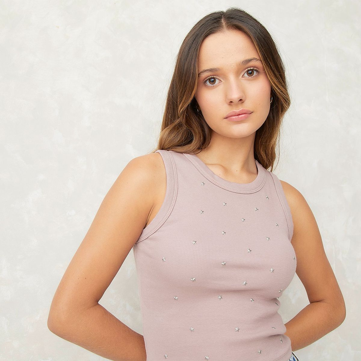 SYBILLA - Peto Sybilla Sin Mangas Algodón Mujer Estilo Casual