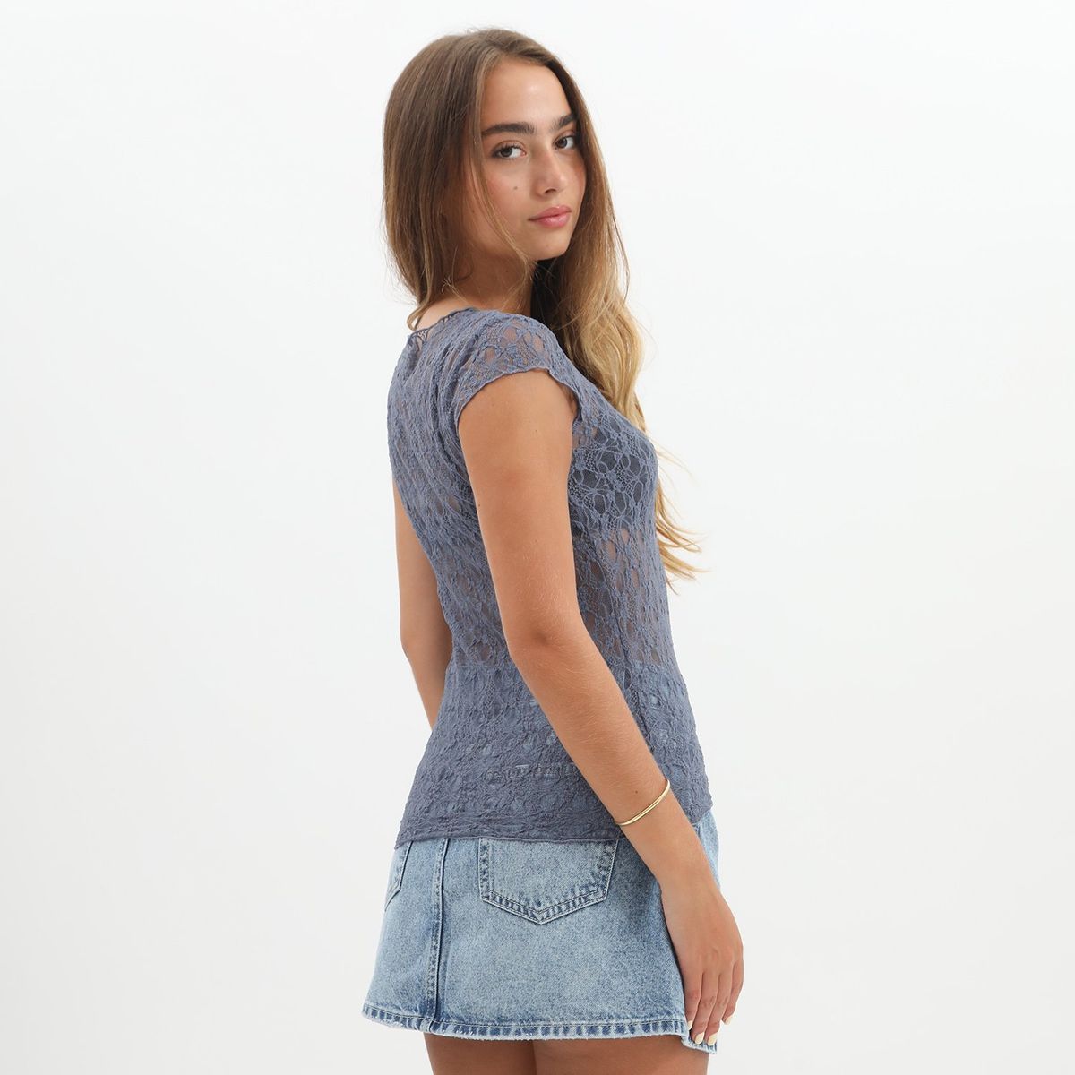 DENIMLAB - Polo Manga Corta Casual Mujer Denimlab